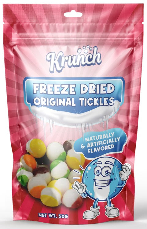 Original tickles, freeze dried skittles