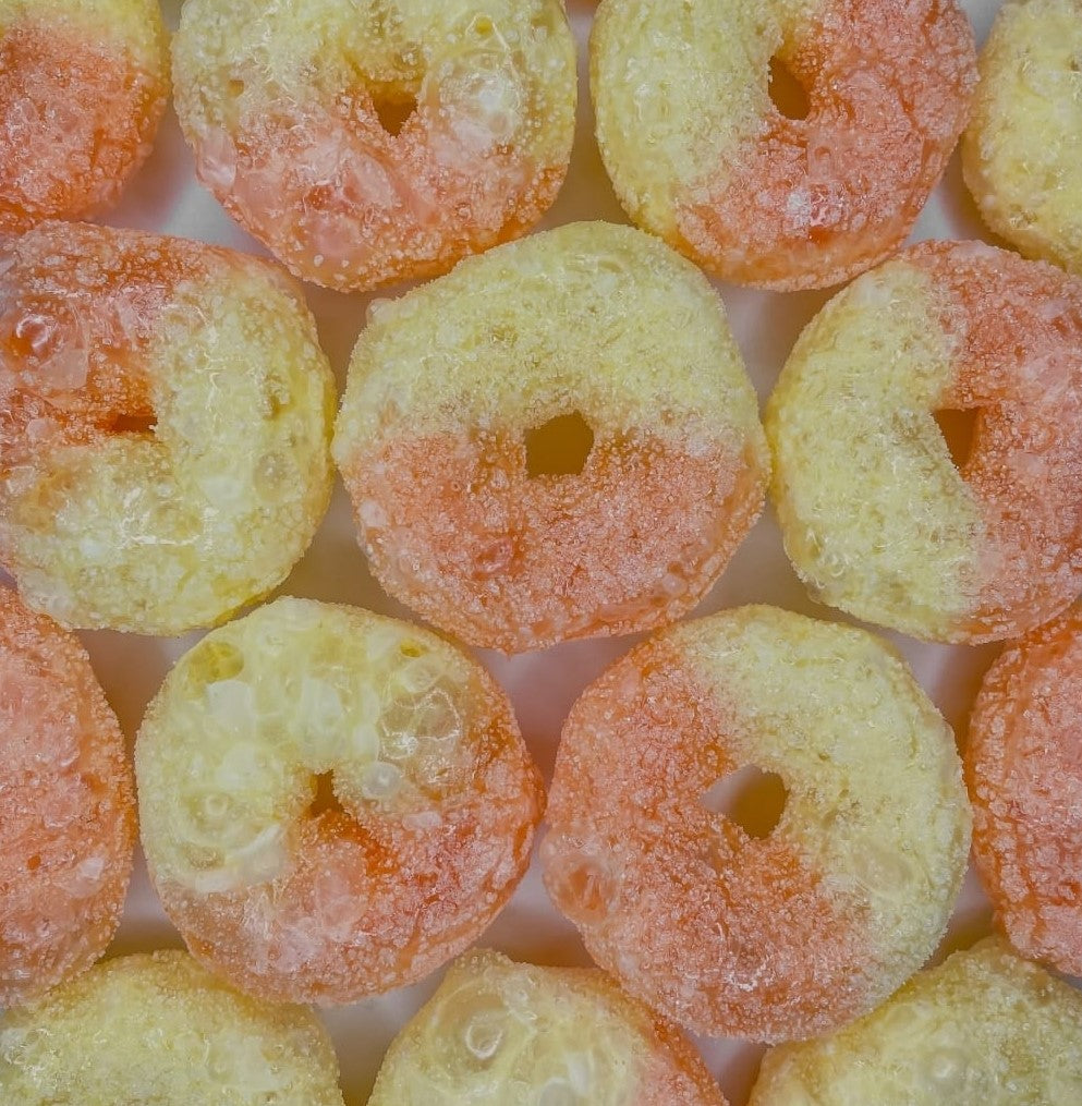 freeze dried peach rings